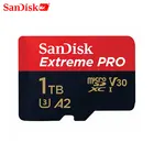 Карта памяти SanDisk Extreme Pro micro sd, 64 ГБ, 128 ГБ, 1 ТБ, 512 ГБ, класс 10, флеш-карты U3, A2, V30, 1 ТБ, tf, для gopro