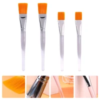 4pcs transparent handle mask brushes face brush household beauty supplies