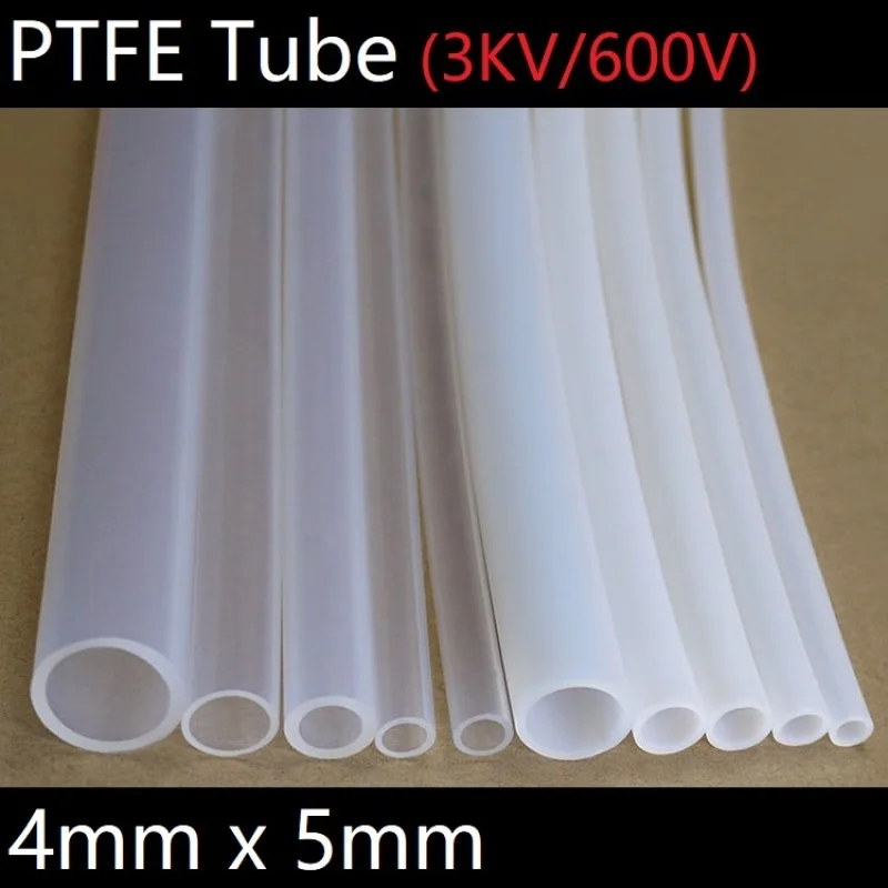 PTFE трубка ID 4 мм x 5 OD F46 изолированный капиллярный теплозащитный передающий шланг