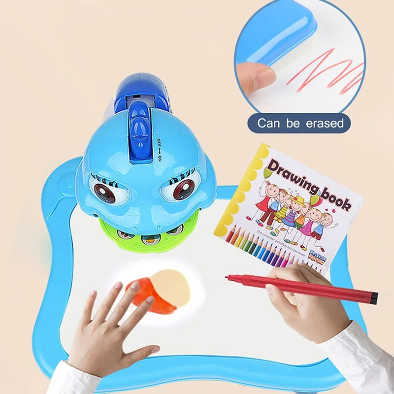 Children Led Projector Painting Art Drawing Table Light Toy For Kids Board Desk Educational Learning Paint Tools Toys | Игрушки и хобби