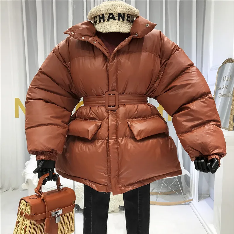 Толстая хлопковая зимняя куртка для женщин Abrigos Mujer Invierno Sustans женские пальто Теплые с регулируемой талией Модные Зеленые