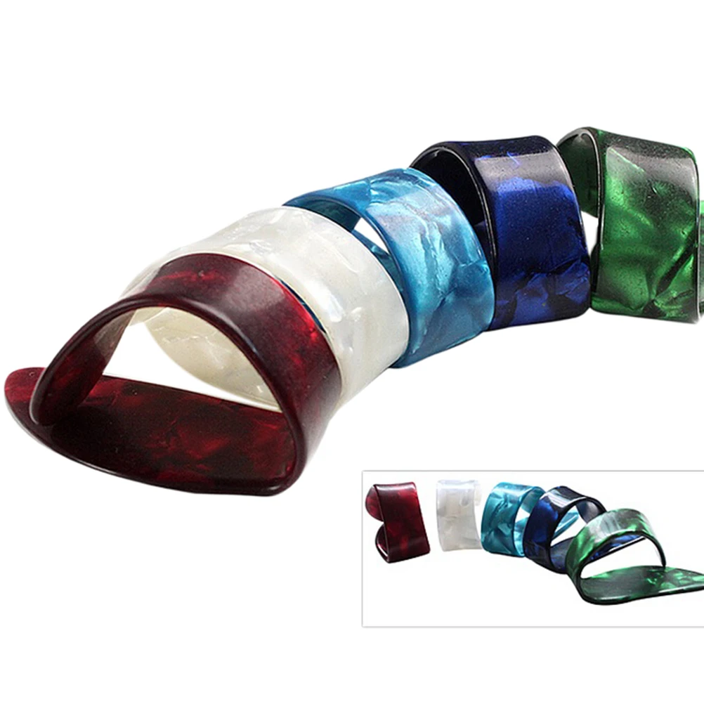 2 шт. целлулоидные пальцы гитарные медиаторы для больших пальцев рандомное