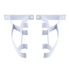 Кронштейн для карниза для штор, держатель с двойным стержнем, подвесной зажим для карниза, сверхпрочный металлический карниз, настенные кронштейны, винтовой держатель