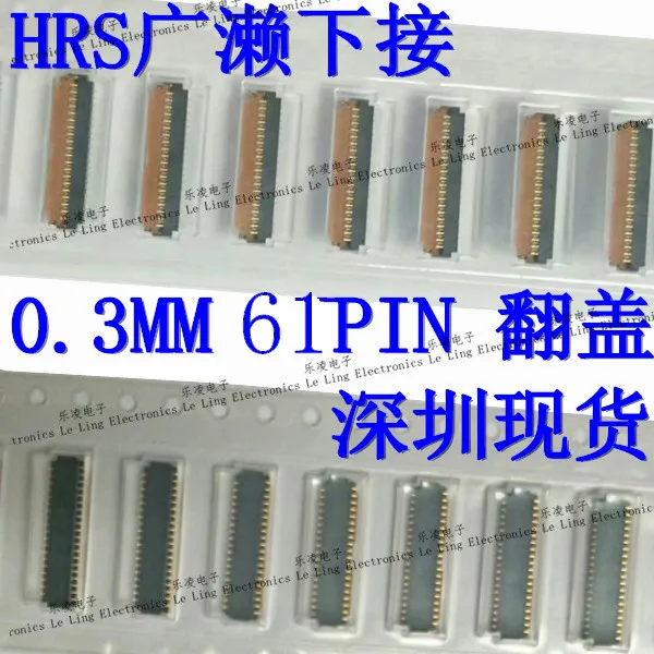 Бесплатная доставка Φ 0,3 мм 61PIN FPC 10 шт.