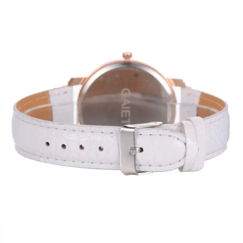 Часы женские кварцевые с кожаным ремешком удобные повседневные дизайнерские