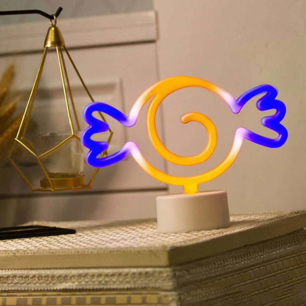 Светодиодная неоновая вывеска для организаций и магазинов Светильник Красочные