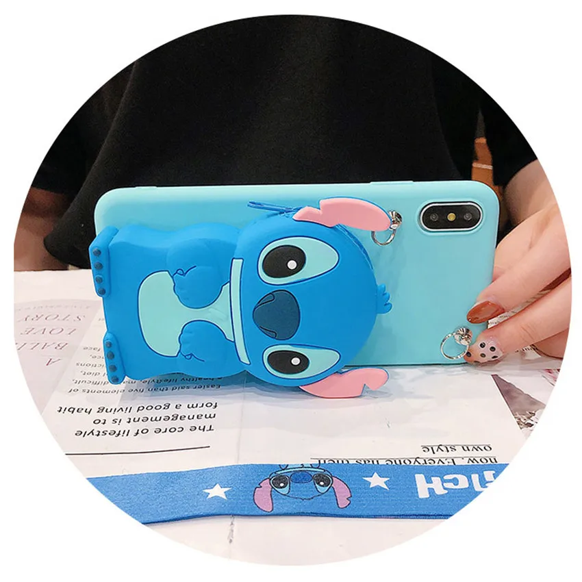 Стежка с рисунком Китти Кэт, чехол для samsung Galaxy S7 край S8 S9 S10 S10E Note 8, 9, 10, J4 J6 J8 A6 A7 A8 плюс A9 и отделением для карт
