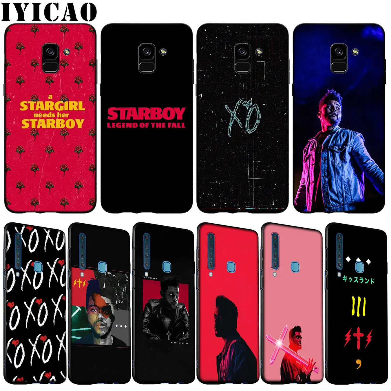 Мягкий чехол IYICAO для телефона Weeknd Rapper Samsung Galaxy A51 A71 A81 A91 A41 A21 A11 A01 A2 Core J8 J7 J4 J6 Plus Prime