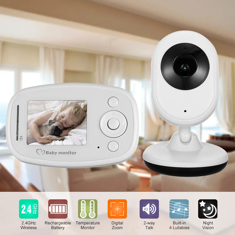 

2.4 Inches LCD wireless Baby Monitou 2 Way Audio Talk Night Vision Video IP Security Surveillance Mobile Baby Camera Monitor