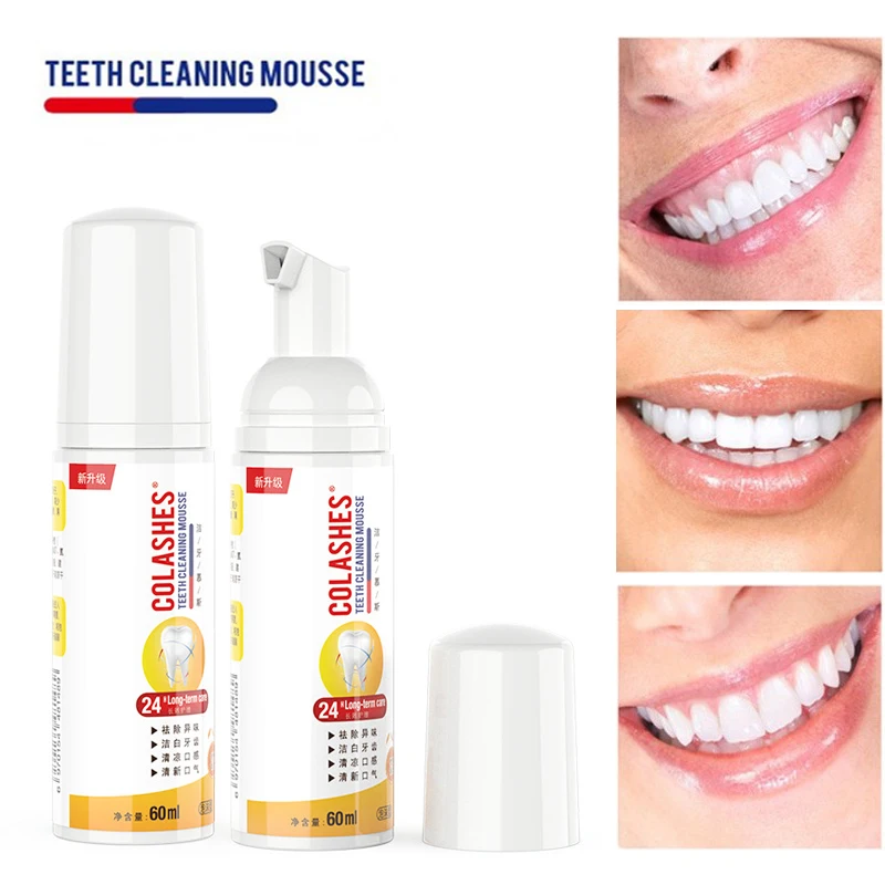 

60ml Soda Mousse Tooth Cleansing Foam Toothpaste Cleaning Fresh Tone Remove Stain Professional Teeth Whitening Oral Care
