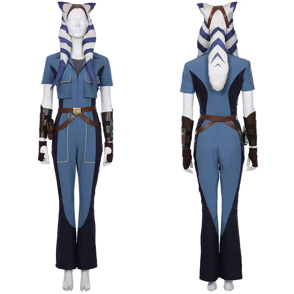 Звездный карнавальный костюм Звездные войны Комбинезон Ahsoka Tano Карнавальный на