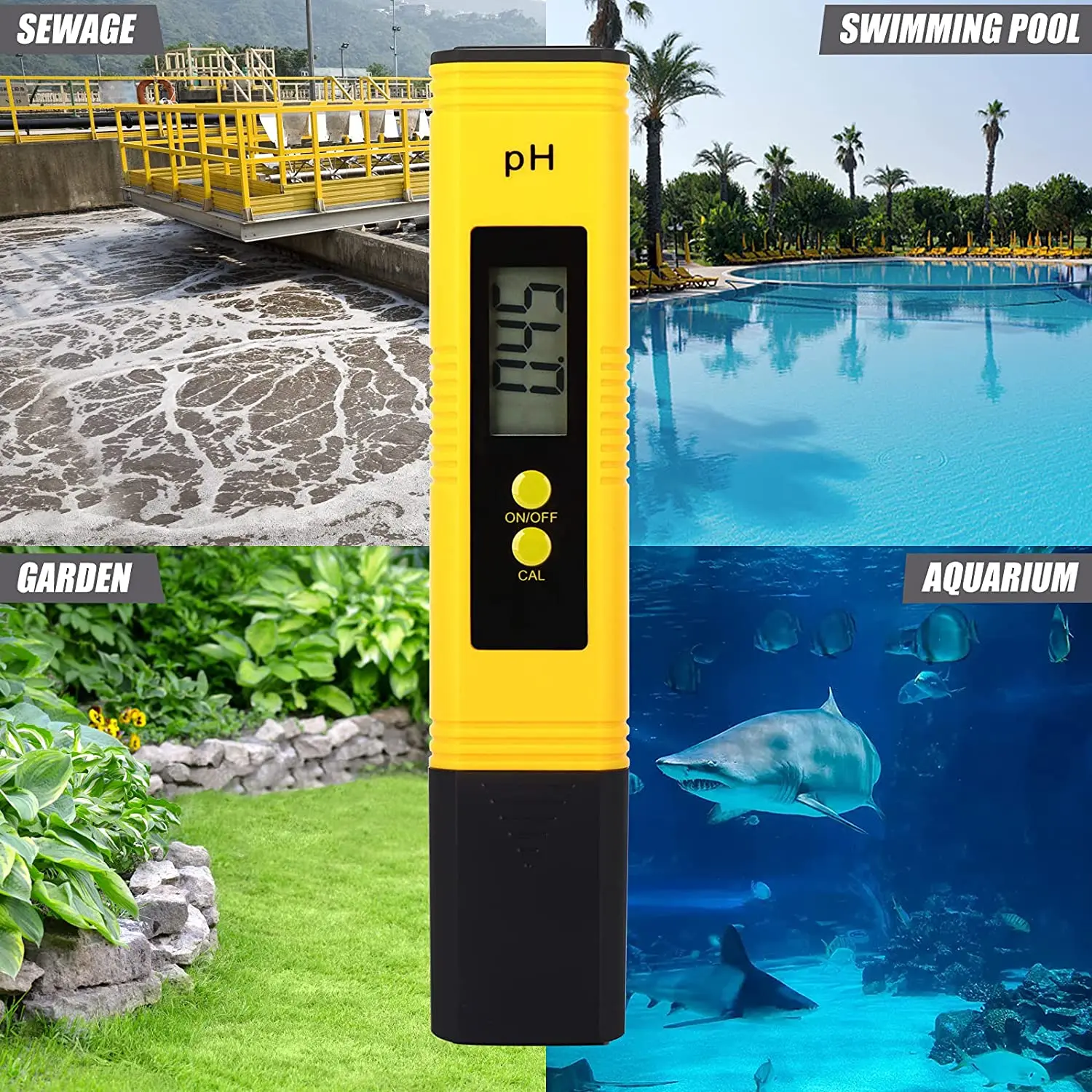 Измеритель PH для воды 0 01 Высокоточный тестер качества с диапазоном измерения 0-14
