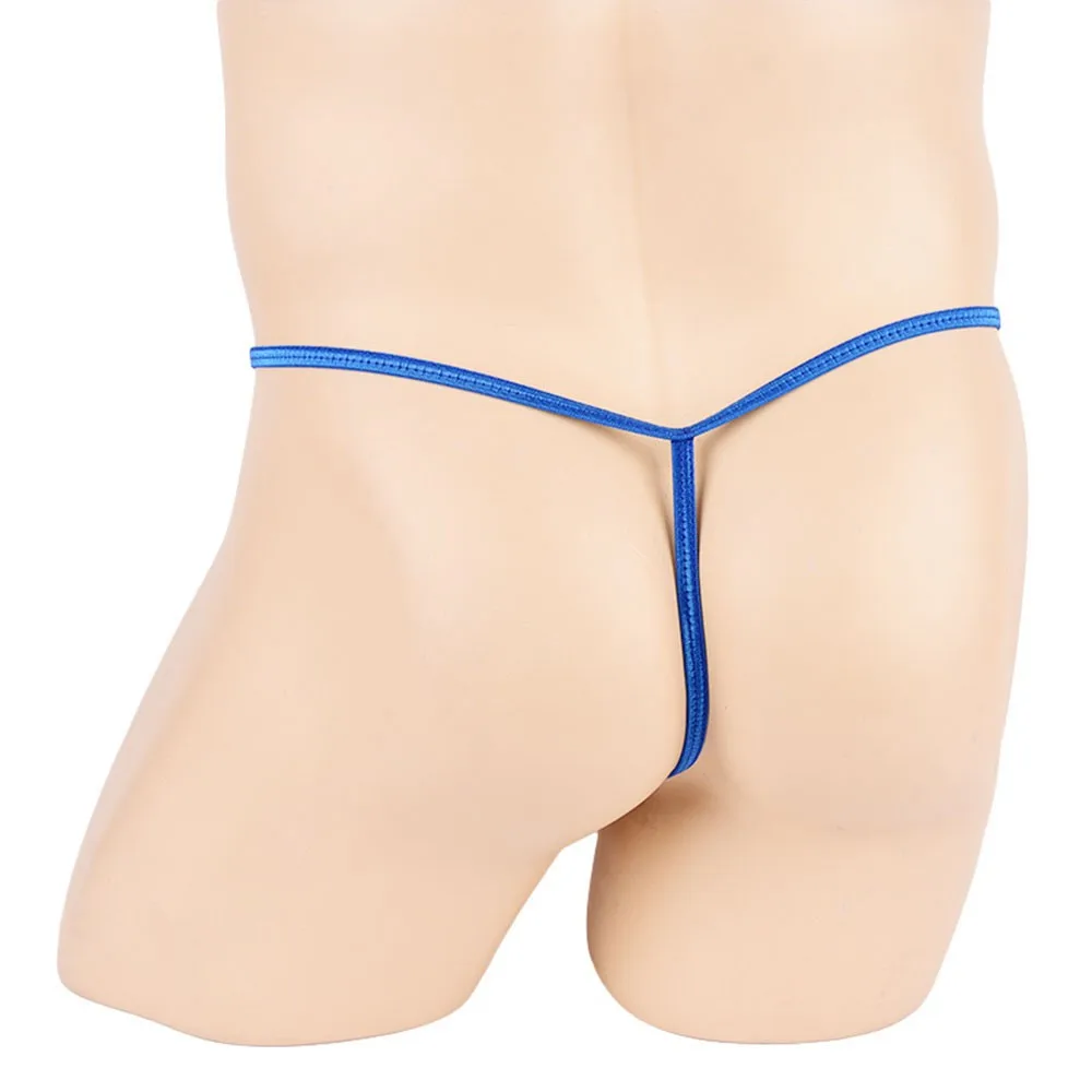 

Sexy Mens T-Back Bikini thongs Pouch Enhancing G String gays brief temptation Underpants Soft seamless thin string men Underwear