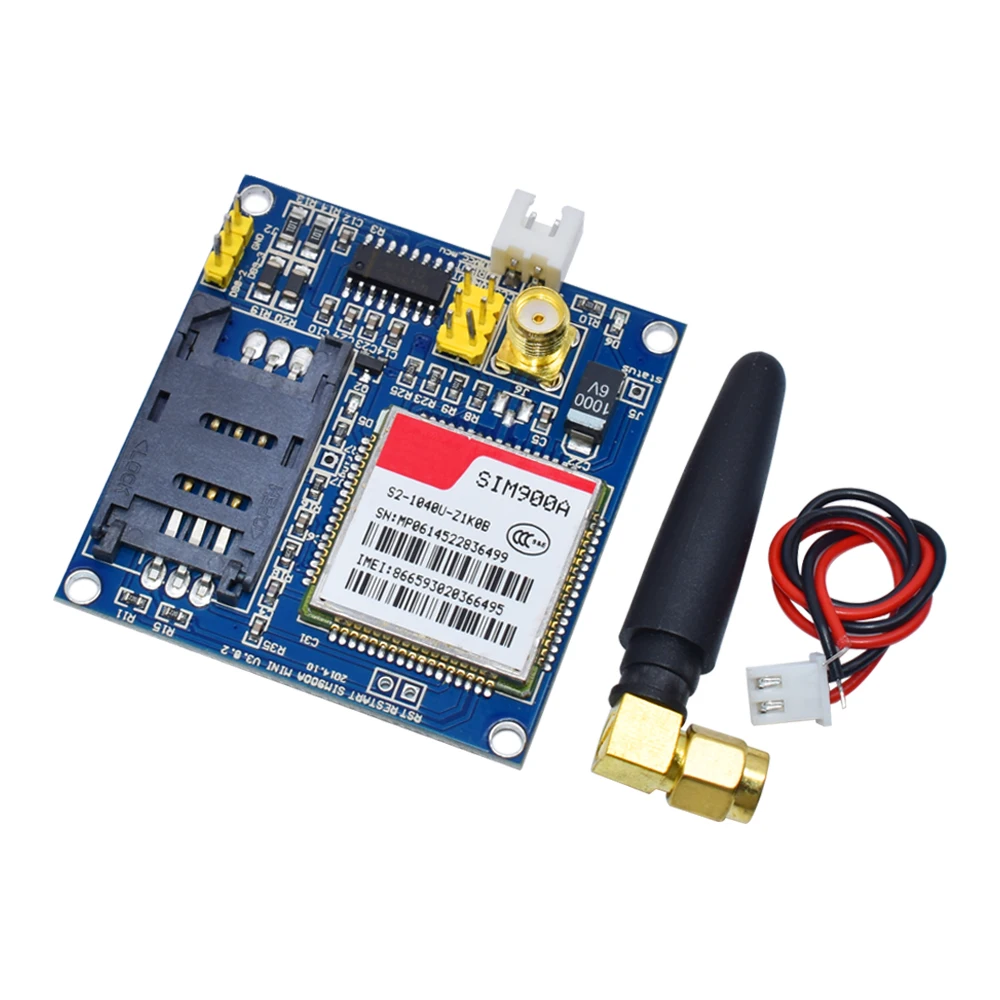 WAVGAT SIM900A SIM900 мини V4.0 беспроводной модуль передачи данных GSM GPRS комплект с антенной