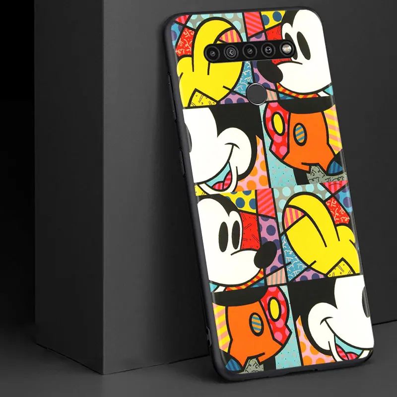 

Color Disney Mickey for LG G8 G8S G8X V30 V35 V40 V50 V60 ThinQ Q60 K40 K50 K51 K61 K71 K92 K62 Soft Black Phone Case