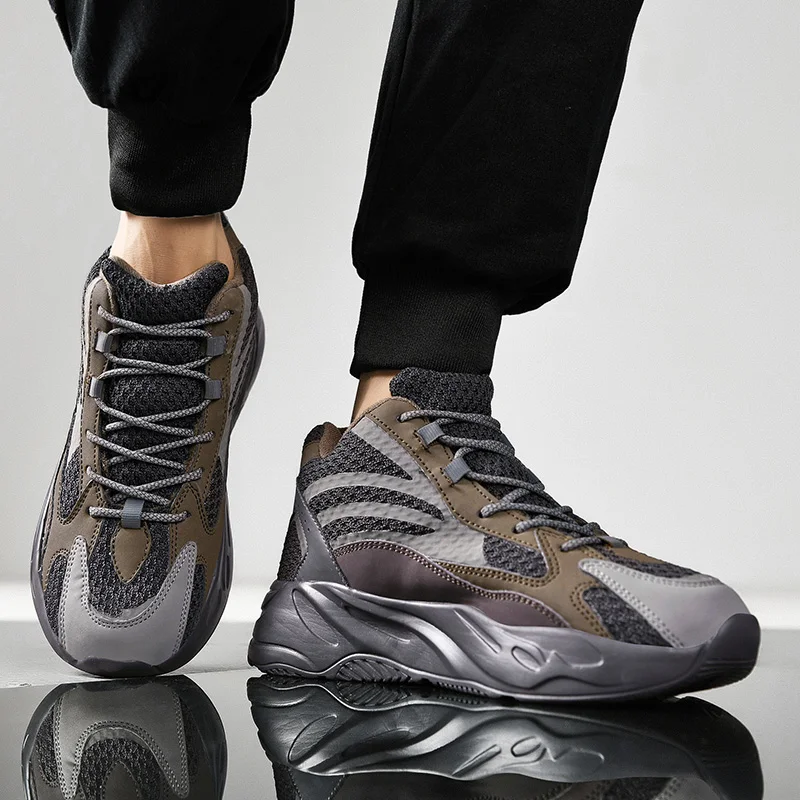 

Winter New Gym Shoes For Men Warm Fur Mens Jogging Sneakers Luxury Brand Sport Trainers For Men High Top Running Shoes Man