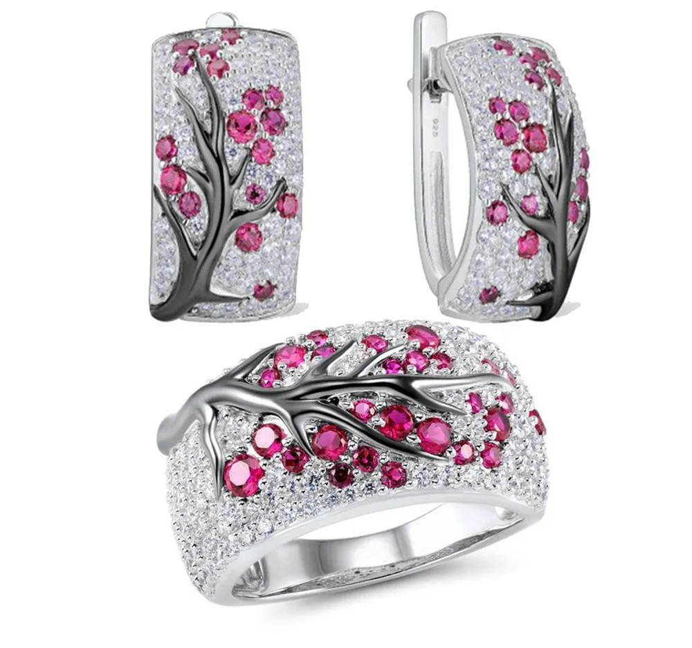 3 шт./компл. набор украшений для женщин креативный роскошный дизайн ветка дерева