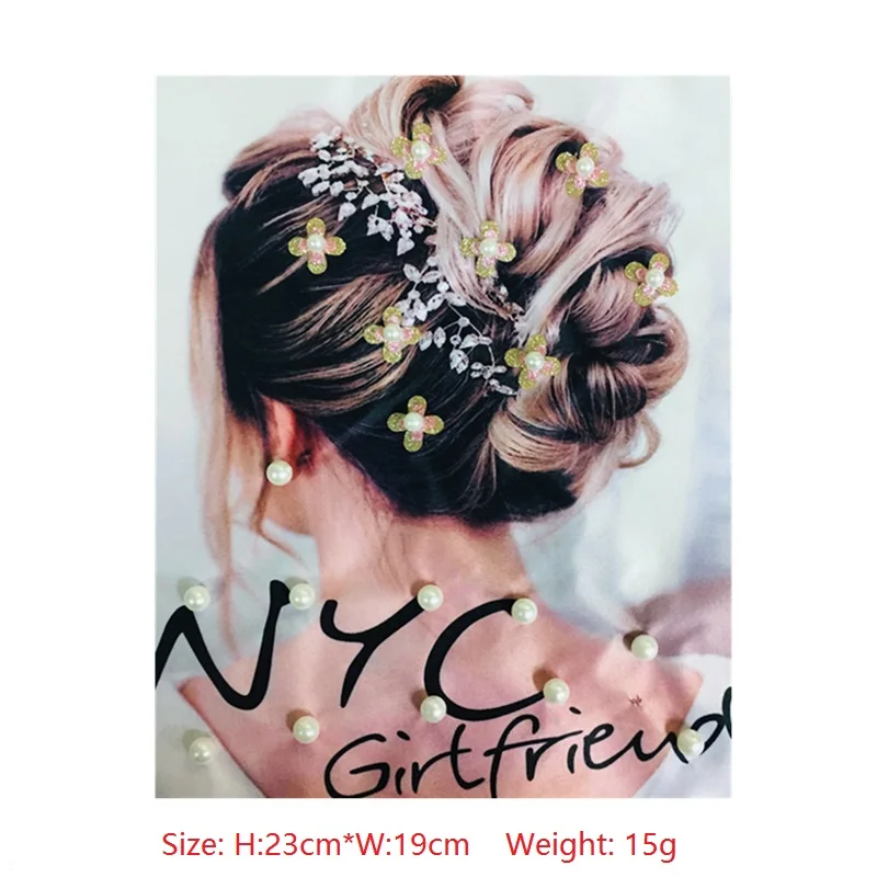 Вышивка с принтом из бисера тканевые патчи наклейки сделай сам модные для одежды