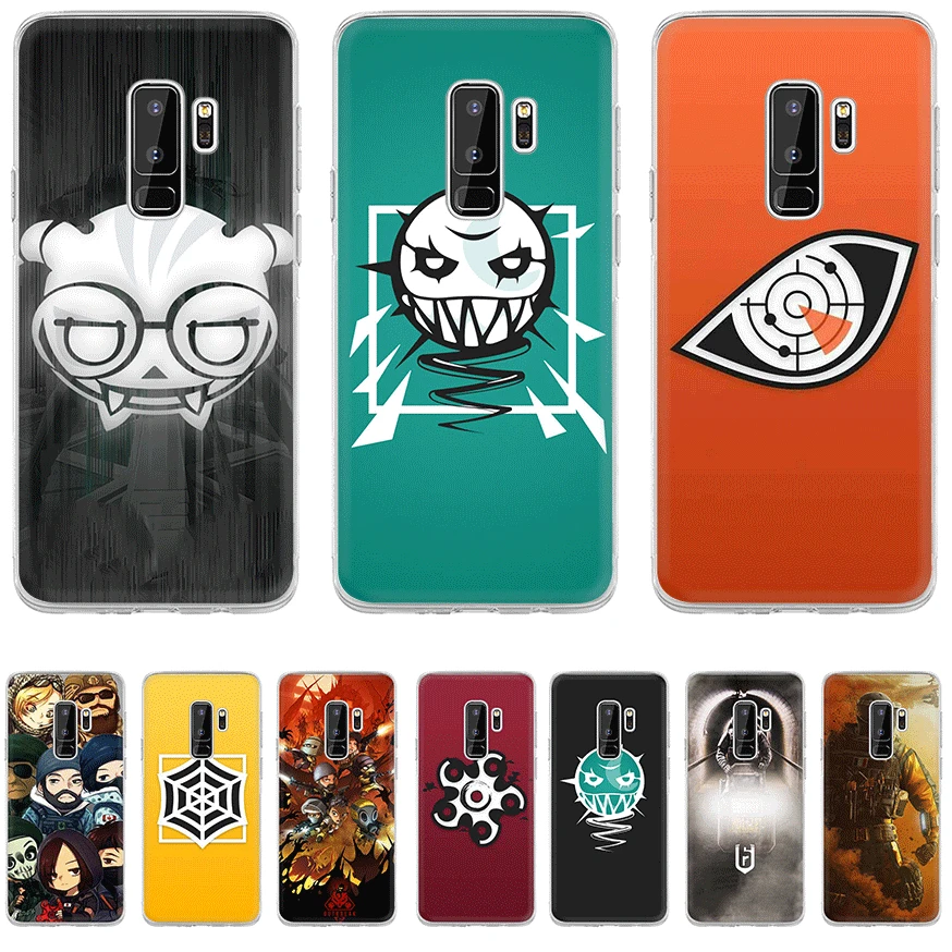 Чехол для мобильного телефона samsung Galaxy J7 J6 J5 J3 J2 J1 Prime жесткий чехол с радугой Six Siege