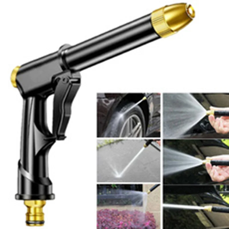 

Portable High-pressure Water Gun For Cleaning Car Wash Machine Garden Water Sprinkler Aluminum Alloy Nozzle Car Wash Sprayer