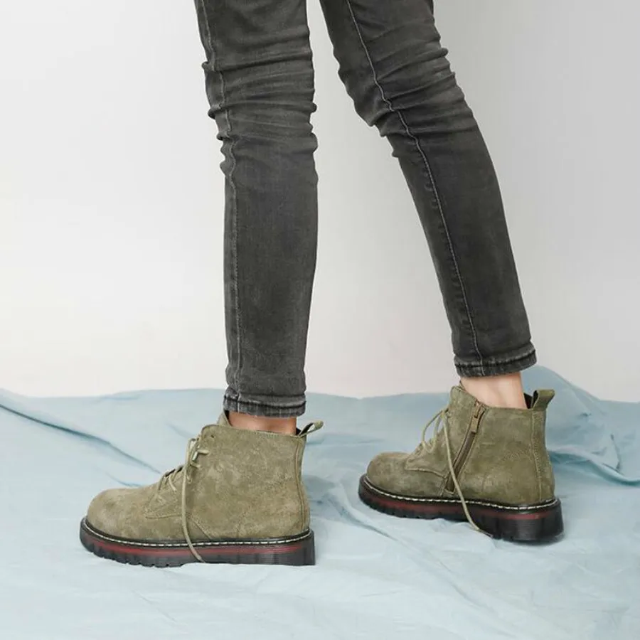

Dwayne High quality platform autumn and winter add cotton warm motorcycle boots women's punk ankle boots 2019