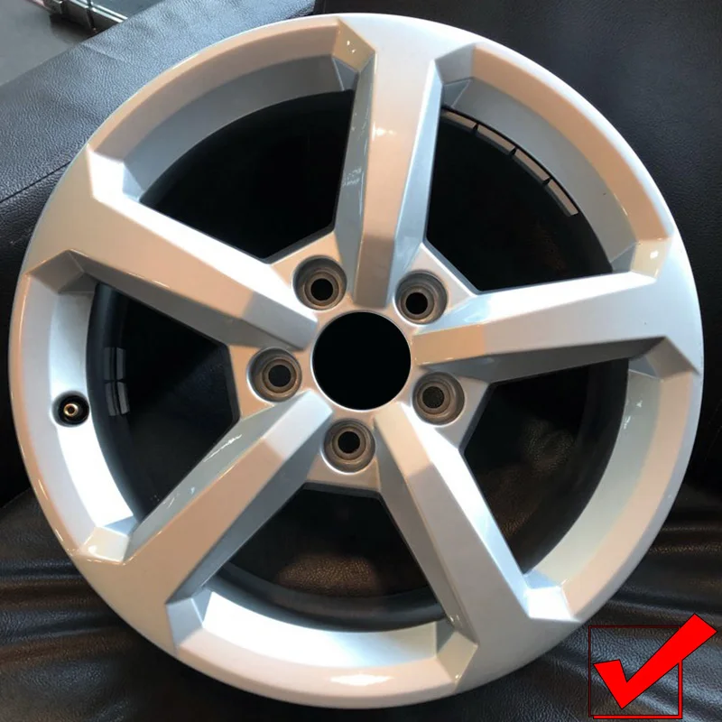 SUNFADA 16&quot Wheel&amp Rim Carbon Fiber Vinyl Decal Stickers For AUDI Q2 2019 Wheel Car-styling (For 4 wheels) |