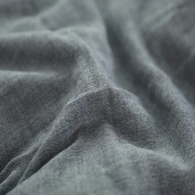 

Pure cotton bedding set Solid color Buttons Breathable and soft pillowcase quilt cover bed sheet 200x230cm for King Queen size