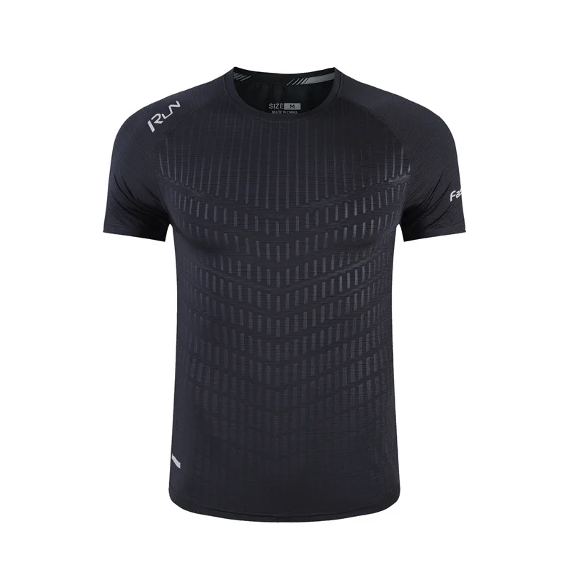 Мужская быстросохнущая дышащая футболка спортивные футболки для бега
