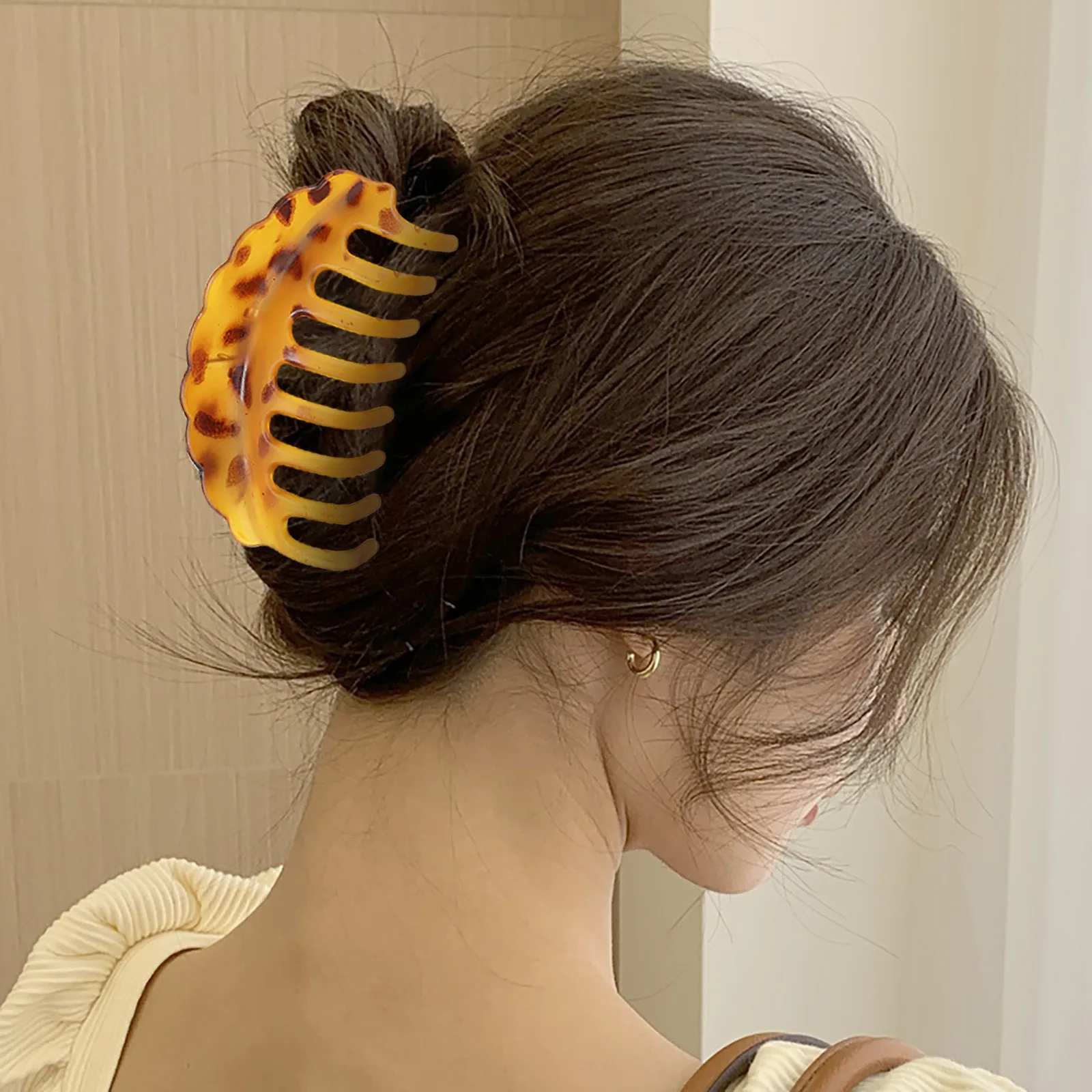 

Заколка-крабик для волос женская, разноцветная, Z40