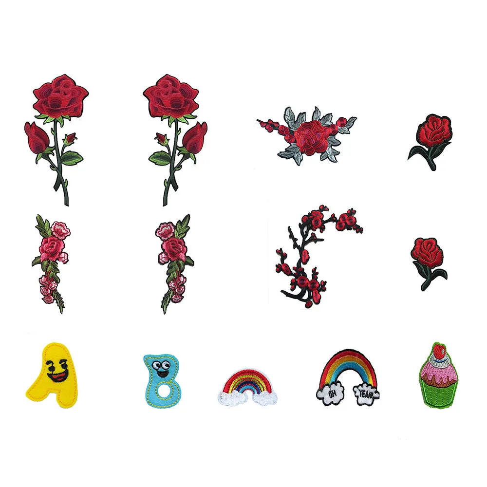 Iron on patches for clothes Hot melt adhesive Applique Embroidery stripes Badges DIY Sewing Clothing Accessories | Дом и сад