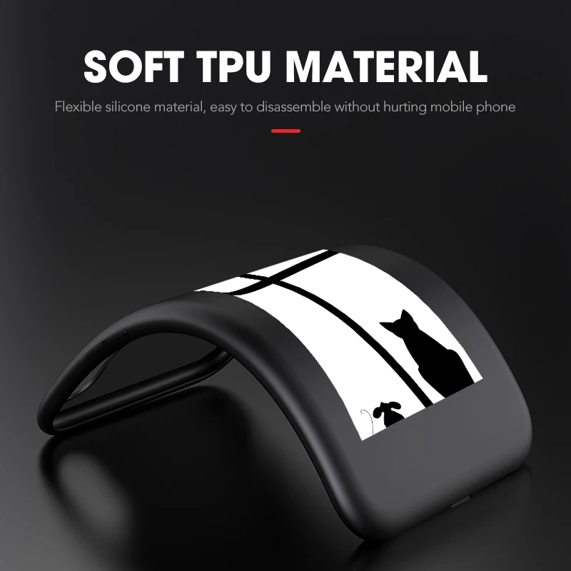 

Silicone Case for Samsung S21 Ultra S20 FE A51 A71 A50 A70 A21S A12 A40 S10 S9 S8 Plus S10e M51 M31S M31 M30S M30 S30 Cat Covers