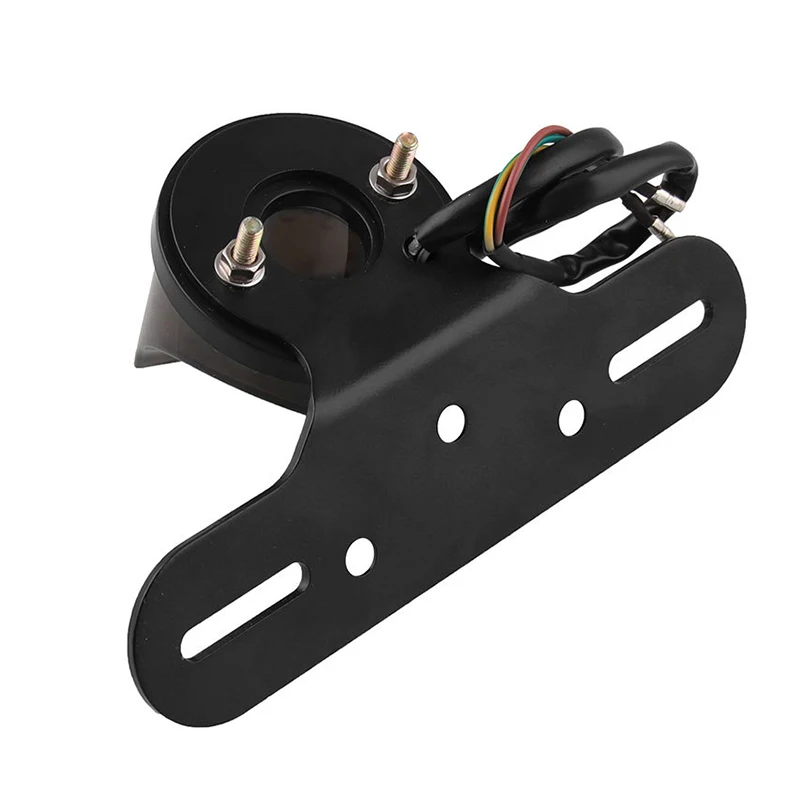 

Hot Universal Red Motorcycle 12V Tail Light Stop Brake Lamp License Plate Frame J99