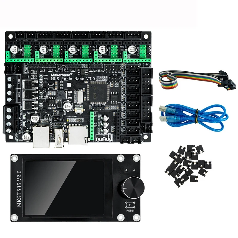 

Makerbase MKS Robin Nano V3 материнская плата для 3D принтера M4 Core TFT пресс U диск