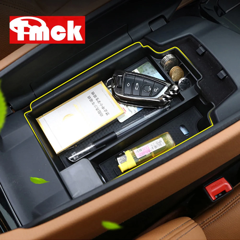 

For BMW 5 Series G30 2017 2018 2019 Car Accessories Center Console Armrest Storage Box Phone Tray Holder Container Organizer