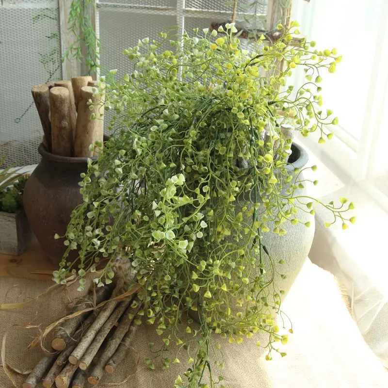 

Искусственная искусственный цветок из шелка Виноградная лоза, украшение для сада, подвесное растение, искусственные растения для дома, Сва...