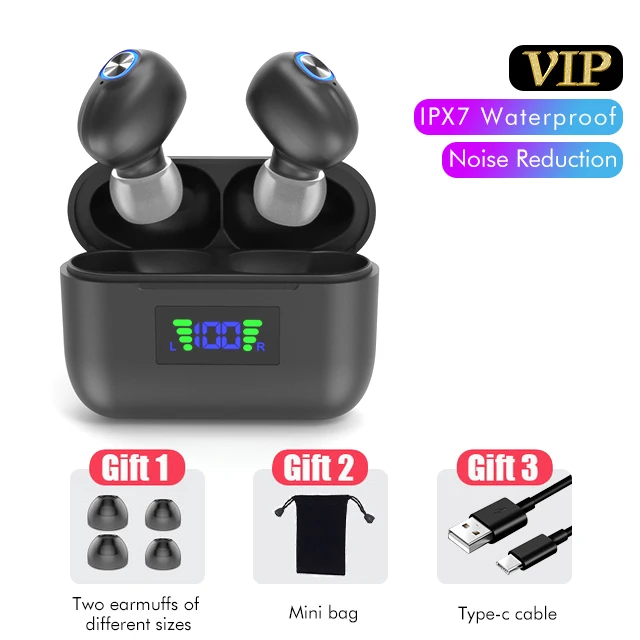 

G40 Bluetooth Earbuds TWS Wireless Earphone Gaming 9D HD Touch Contorl 5.1 Sport Headset Noise Cancel Headphones for IOS/Android