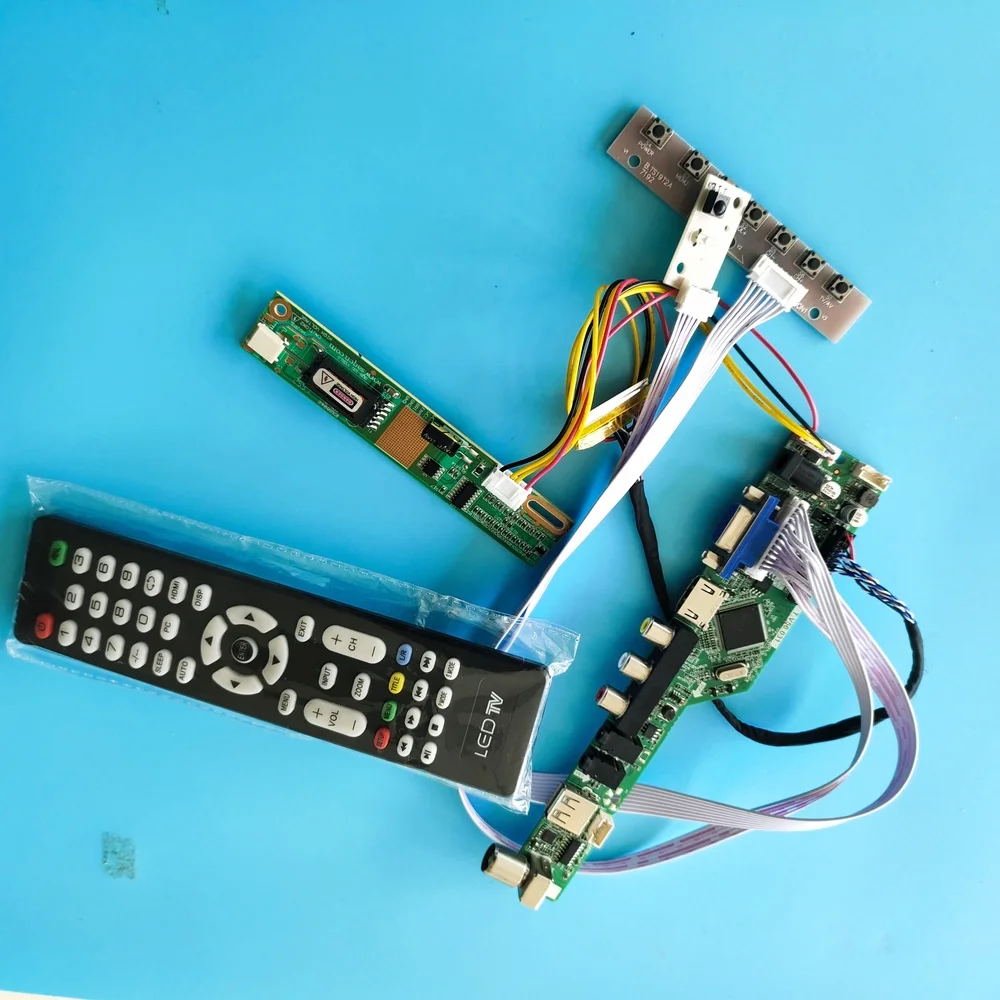 

Controller board Audio RF DVI TV56 USB AV HDMI DIY VGA LCD for 15.4" LP154W01/LTN154X3-L03 1280X800 panel Monitor