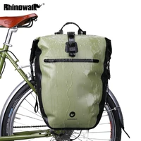 rhinowalk bicycle luggage rack bag 20 27l waterproof cycling mtb bike bag pannier rear rack seat trunk backpack case 4 colors