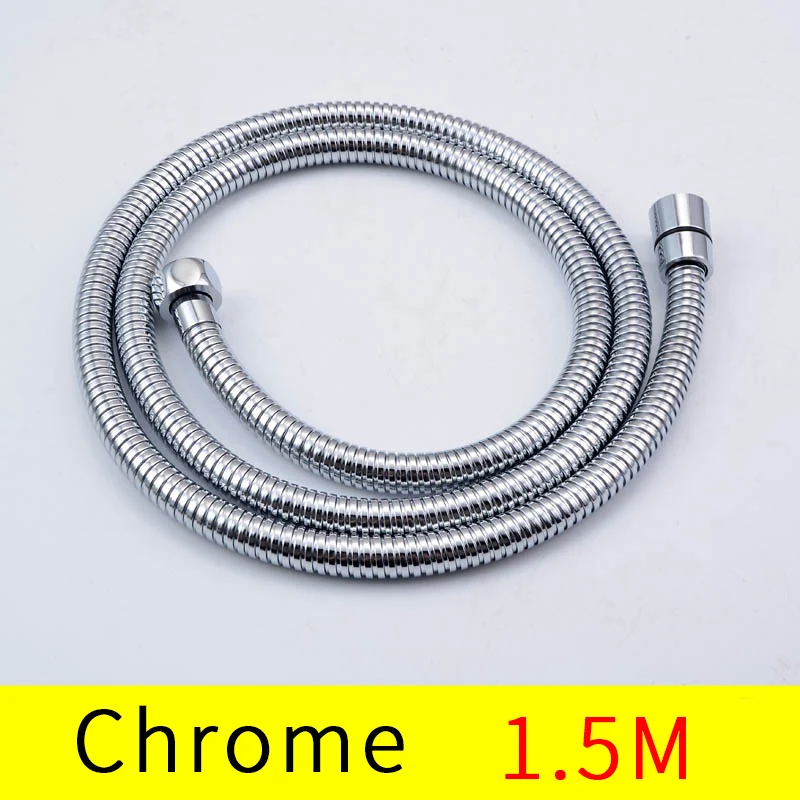 Хромированный полированный шланг для душа 150 см G1/2 аксессуары ванной гибкий из