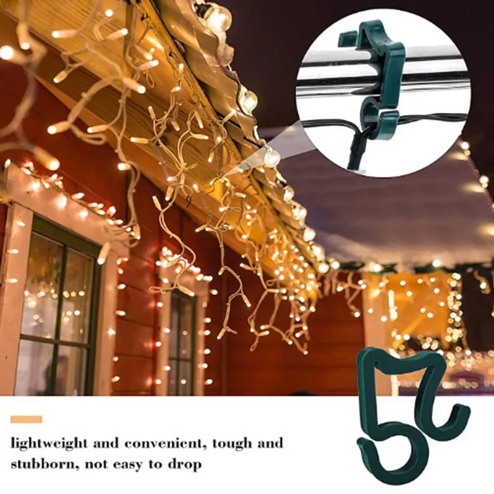 

20/50/100pcs LED Light Bar Light Stand Christmas Outdoor Light String Hanging Fixed Installation Clip Light Bar Light Wire Clip