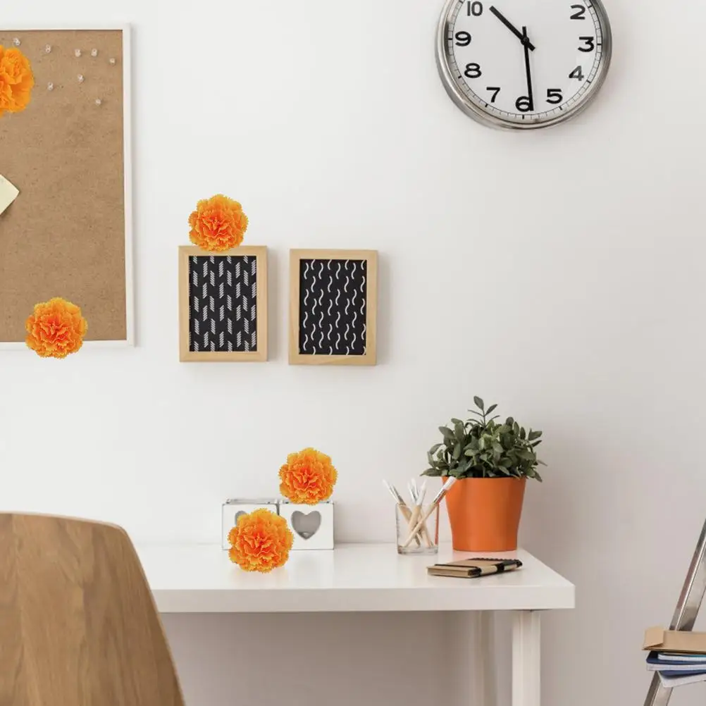 30 шт. искусственные цветы календулы набор для украшения из шелковой ткани