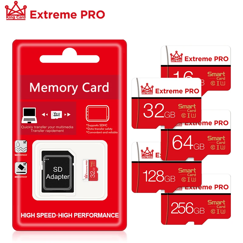 

Micro SD карта памяти, класс 10, 4 ГБ, 8 ГБ, 16 ГБ, 32 ГБ, 64 ГБ, 128 ГБ