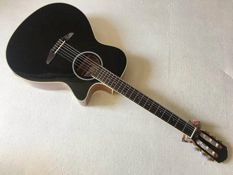 black color Электро классическая гитара струна гиговая сумка - Цвет: black color