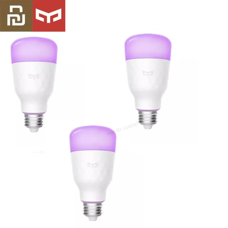 Type 3 Обновленная версия) крепление для спортивной камеры Xiao mi jia Yeelight Смарт светодиодный лампы Красочный 800 люмен 10 Вт E27 лимон умная лампа для mi home приложение - Цвет: Type 3