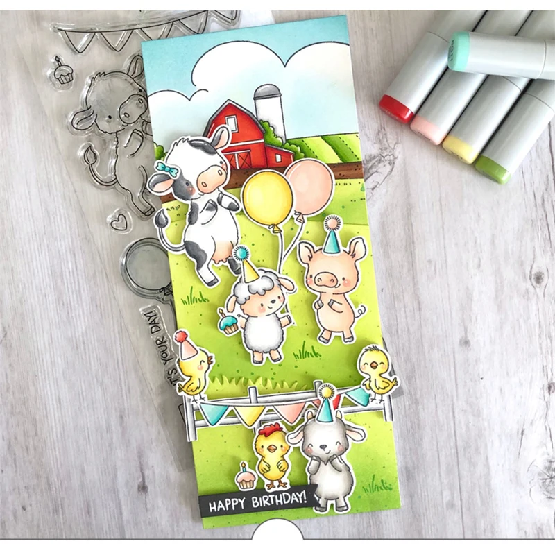 2020 Новые горячие животные ферма свинка овечка металлические пресс формы и день