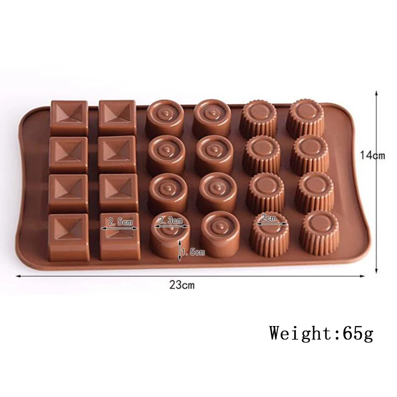 1 шт. силиконовые формы для шоколада 24 3D и выпечки желе конфеты DIY номера фрукты
