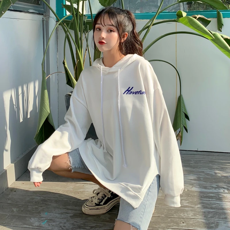 Женская однотонная толстовка с буквенным принтом тонкий розовый Хлопковый