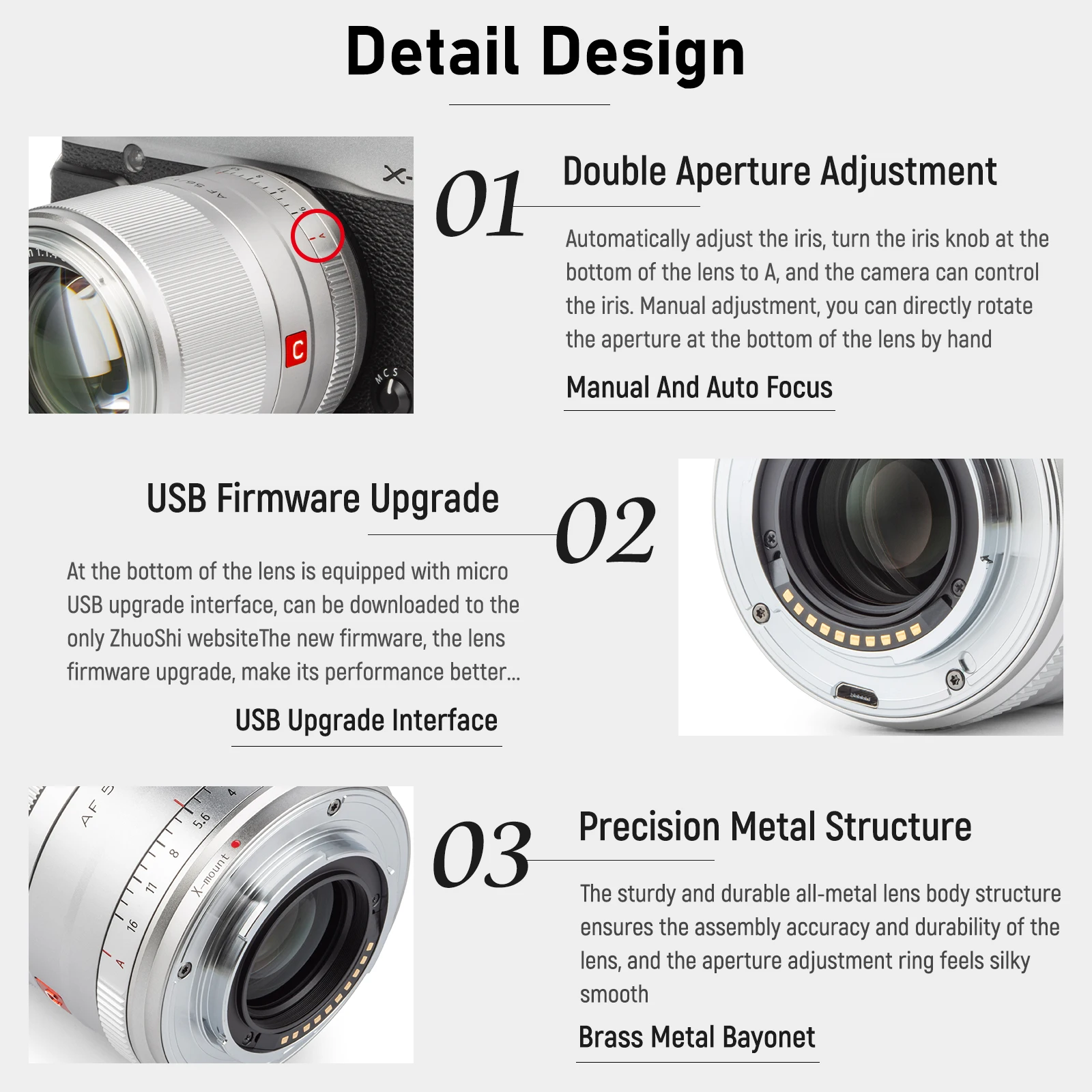 VILTROX 56 мм F1.4 f/1 4 XF Автофокус фотообъектив для Fuji Fujifilm ОБЪЕКТИВ X-Mount (серебристый)