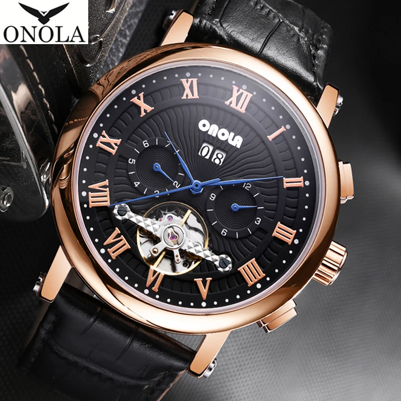 Часы наручные мужские с турбийоном роскошные брендовые механические