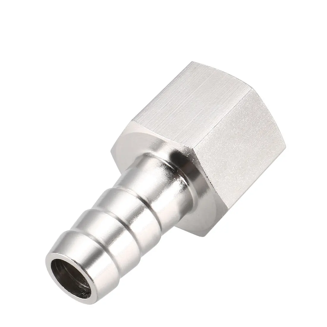 

uxcell 1Pcs Stainless Steel Barb Hose Fitting Connector Adapter 12mm Barbed X PT3/8 Female Pipe connect lines for air oil